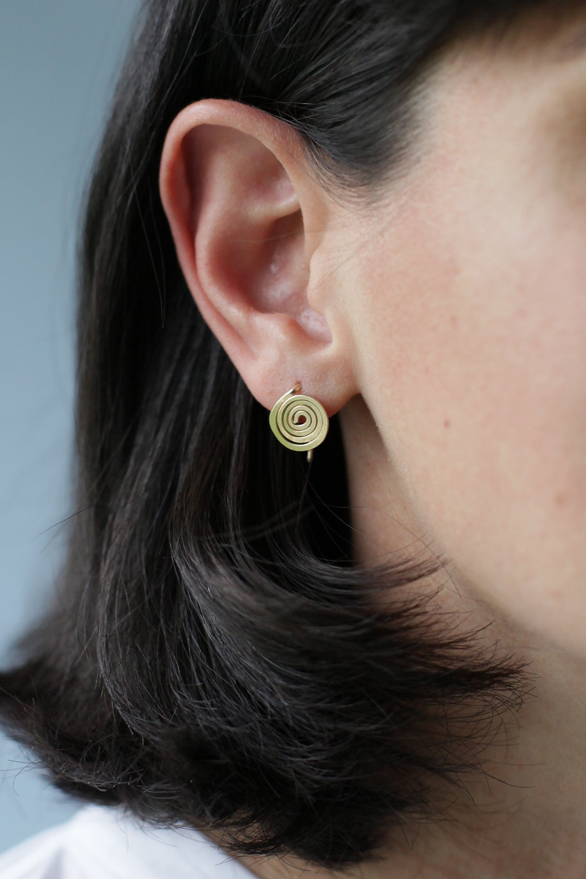 履き心地◎ Fixed Air Spiral Hanging Earrings ピアス