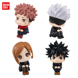 10cm Anime Jujutsu Kaisen Figure Itadori Yuji Gojo Satori Fushiguro Megumi Kugisaki Kawaii Toy Car Decoration PVC Model Gift - Edo Figures