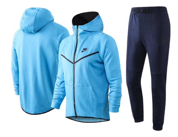 baby blue nike tech sweatsuit