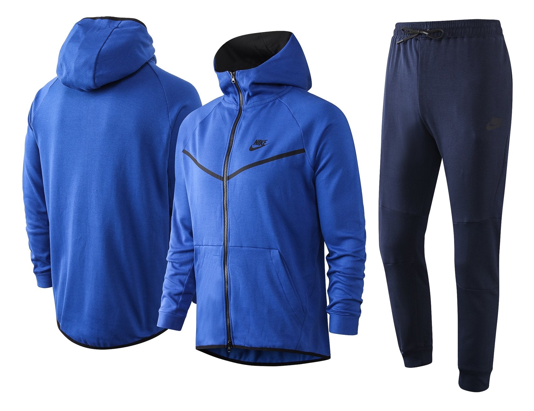 dark blue nike tech fleece