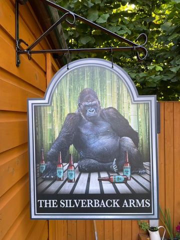 Gorilla Inn bar sign, Silverback inn pub sign