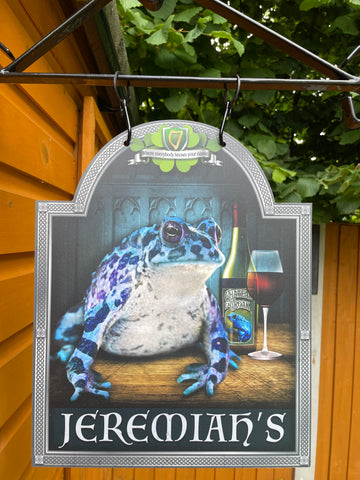 Blue Frog - Hanging Pub Sign