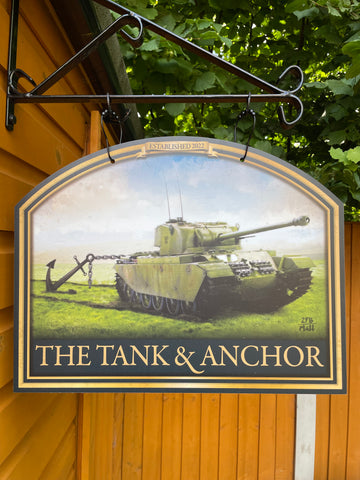 Custom home bar sign  The Tank & Anchor 