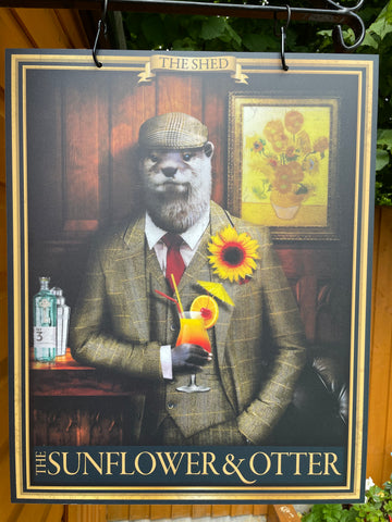 Sun Flower & Otter - Pub sign design