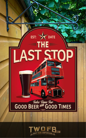 Routemaster bus pub sign, bar sign, London Bus