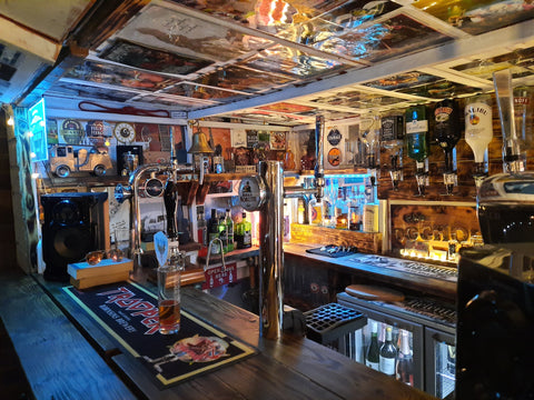 The Dog House - garden bar interior