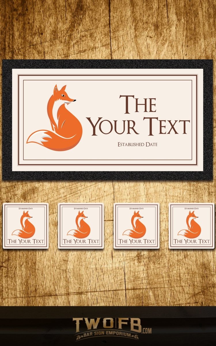 Personalised Bar Mats | Drip Mats | Custom Bar Runners | The Lazy Fox –  