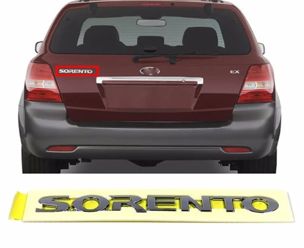 Front+Rear Logo Black High grossy Emblem 2p 1set for Kia Sorento MQ4 2