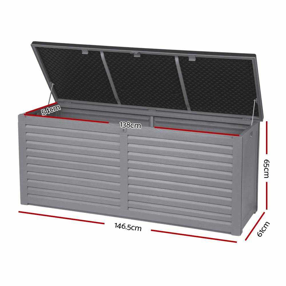 Gardeon Outdoor Storage Box 680L Sheds Container Indoor Garden Bench Tool  Chest - Outdoorium