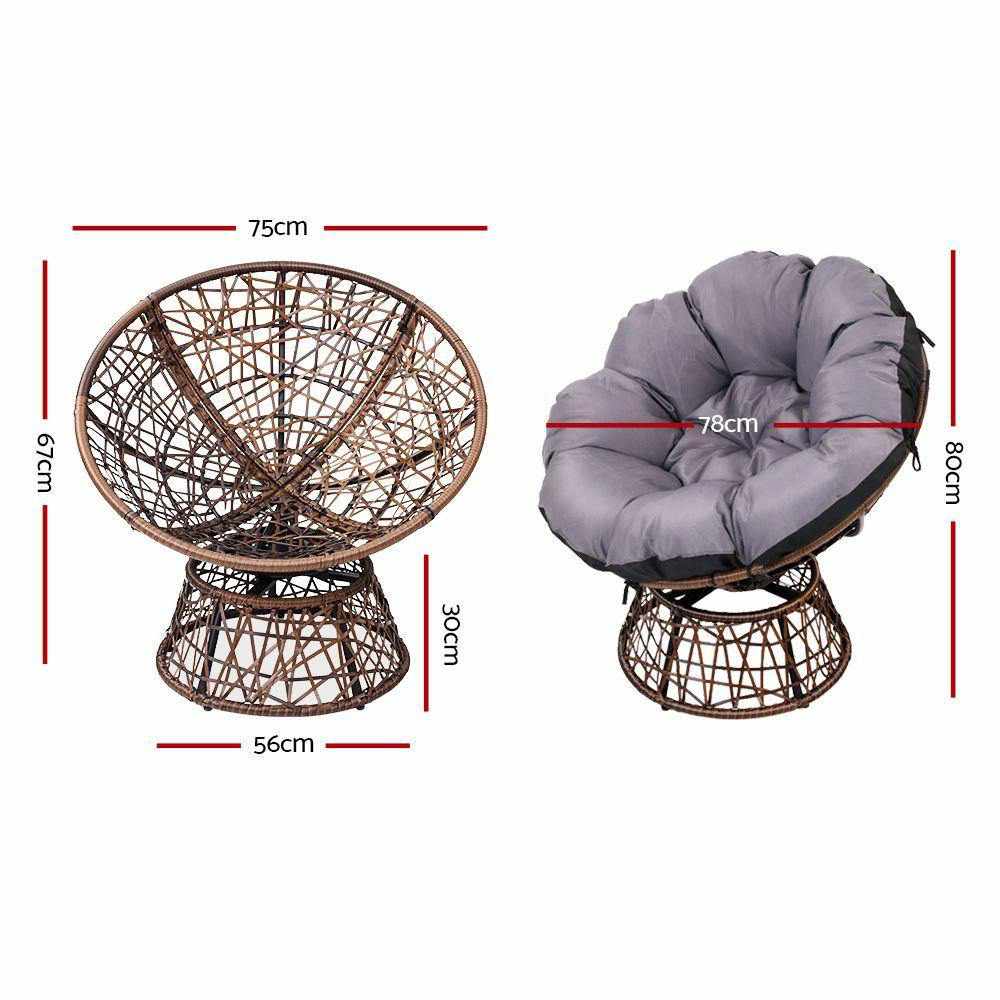 papasan cushion measurements