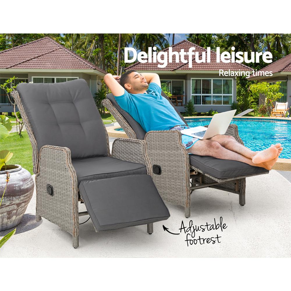 outdoor reclining chair heavy duty