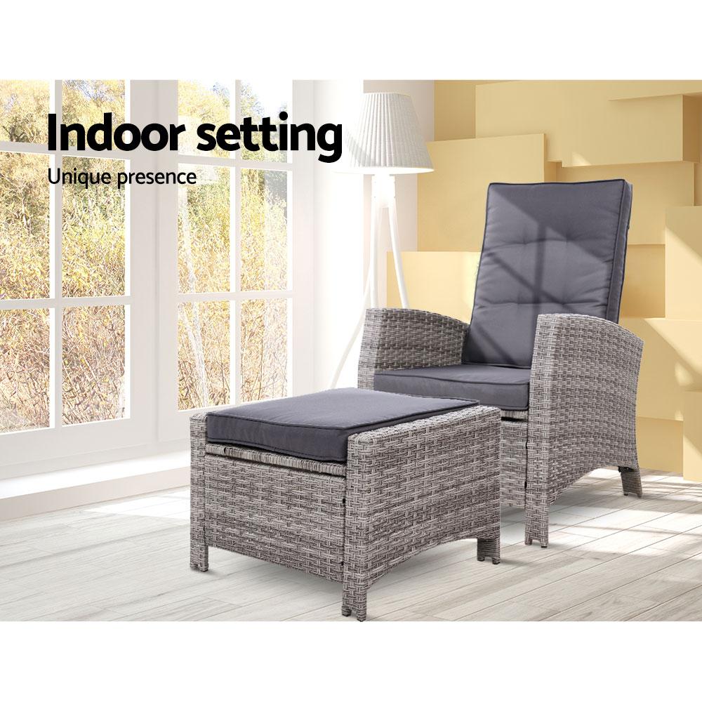 patio set recliner