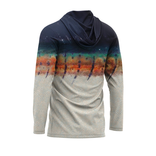 Kingfish - Men's Hooded Performance Fishing Shirt - Best Sun Shirts - Multi-Seasonal - UPF 50+ - Long Sleeve Fishing Shirt - Xxs