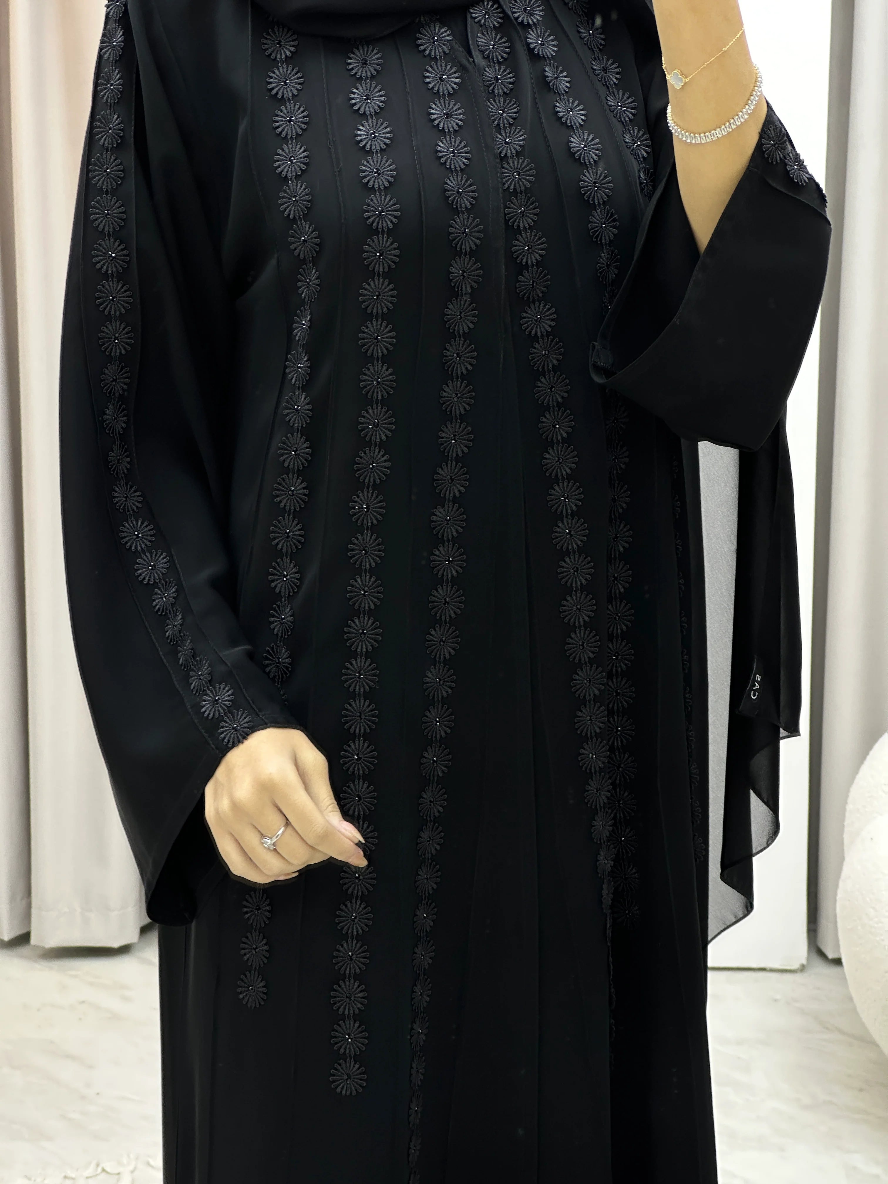 simple black abaya designs