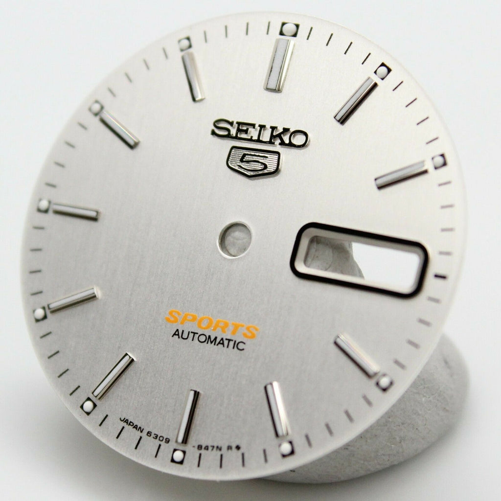 Dial for Seiko 6309-836A 836B Silver Seiko 5 Sport Automatic Dial Part – A  parts