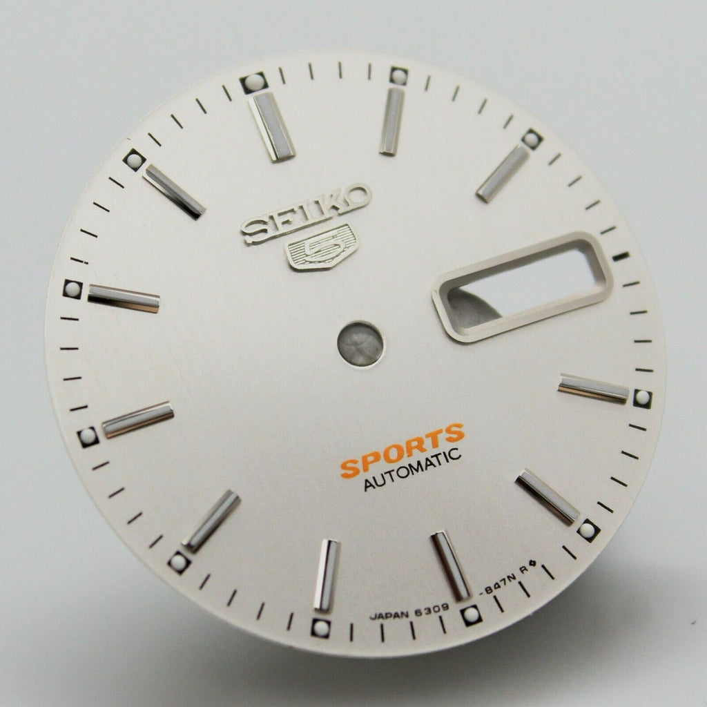 Dial for Seiko 6309-836A 836B Silver Seiko 5 Sport Automatic Dial Part – A  parts