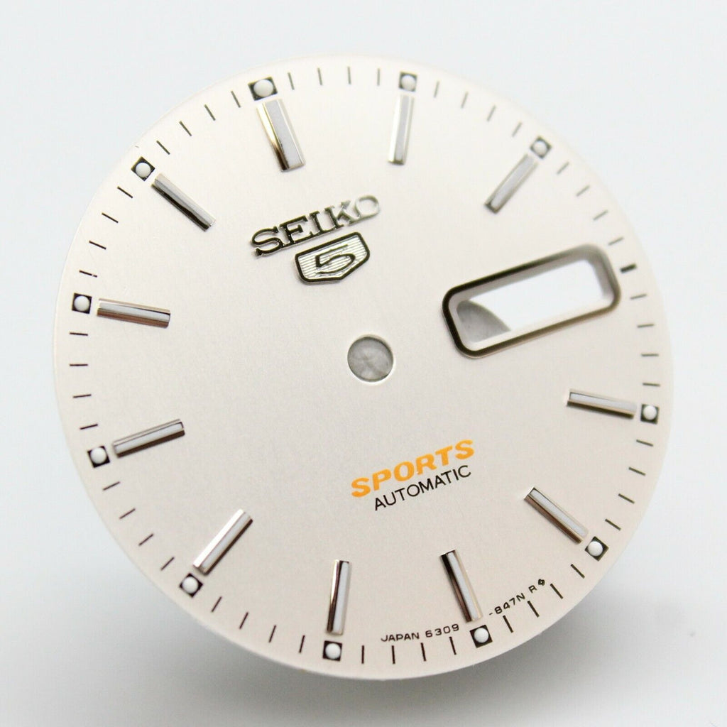 Dial for Seiko 6309-836A 836B Silver Seiko 5 Sport Automatic Dial Part – A  parts