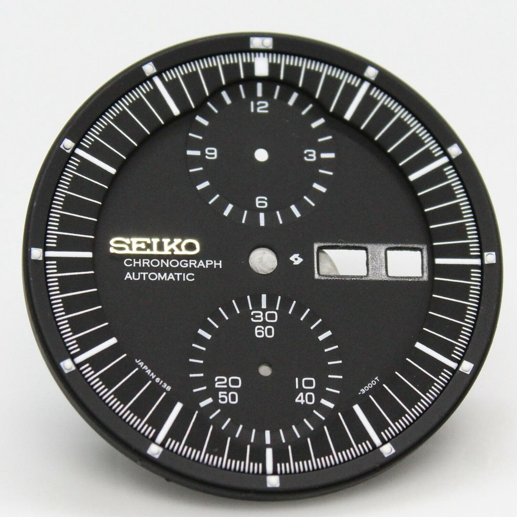 Black Dial with Ring For SEIKO Jumbo 6138-3002 6138-3003 6138-3000 613 – A  parts