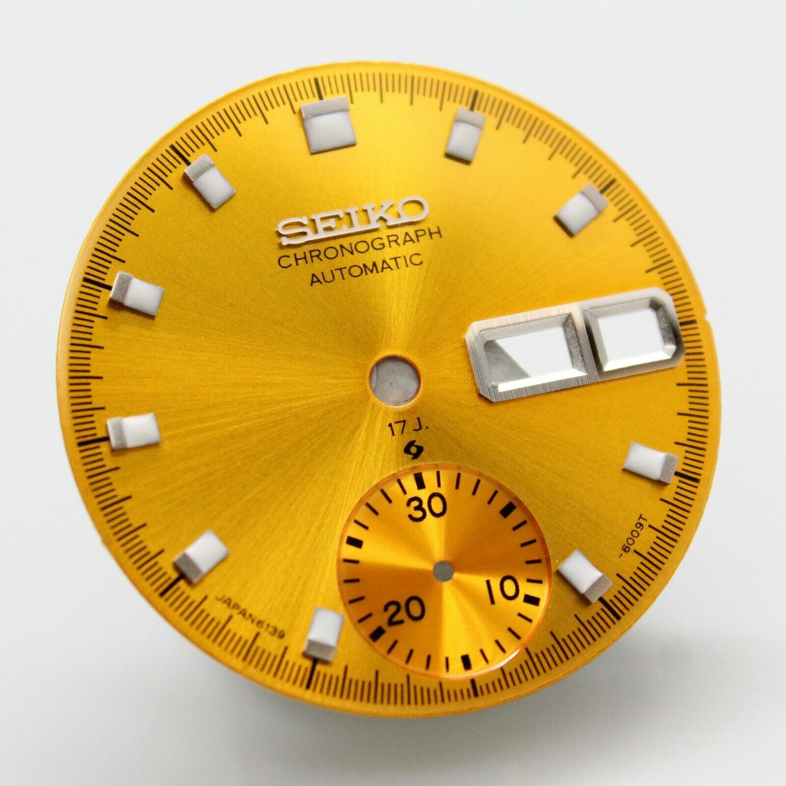 17J Yellow Dial Vintage SEIKO Chronograph 6139-6002 6139-6005 6001 600 – A  parts