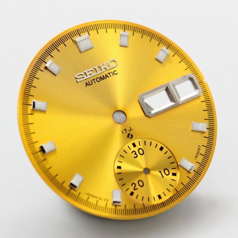 17J Yellow Dial Vintage Seiko Pogue Chronograph 6139-6005 6139-6002 61 – A  parts