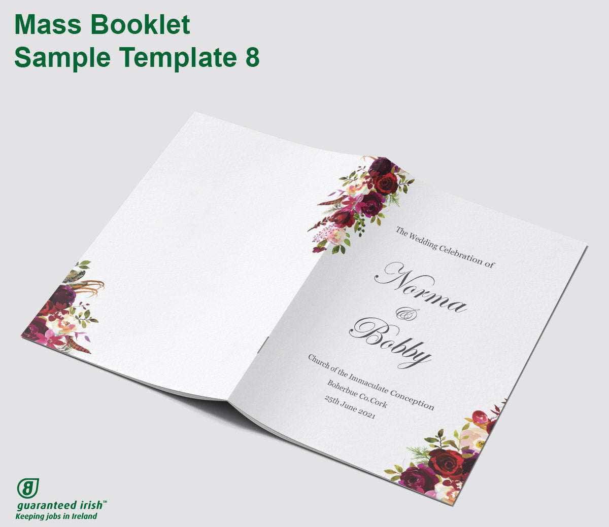 Wedding Mass Booklet Template
