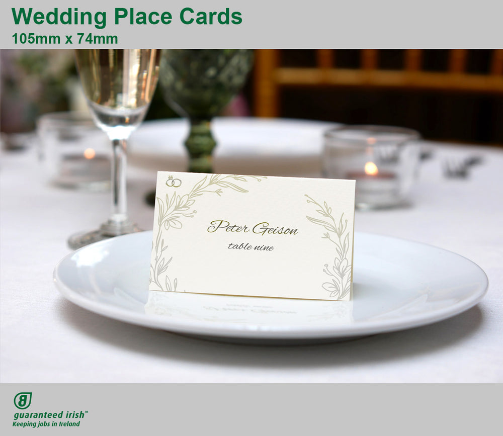 Wedding Place Cards, Printing Dublin