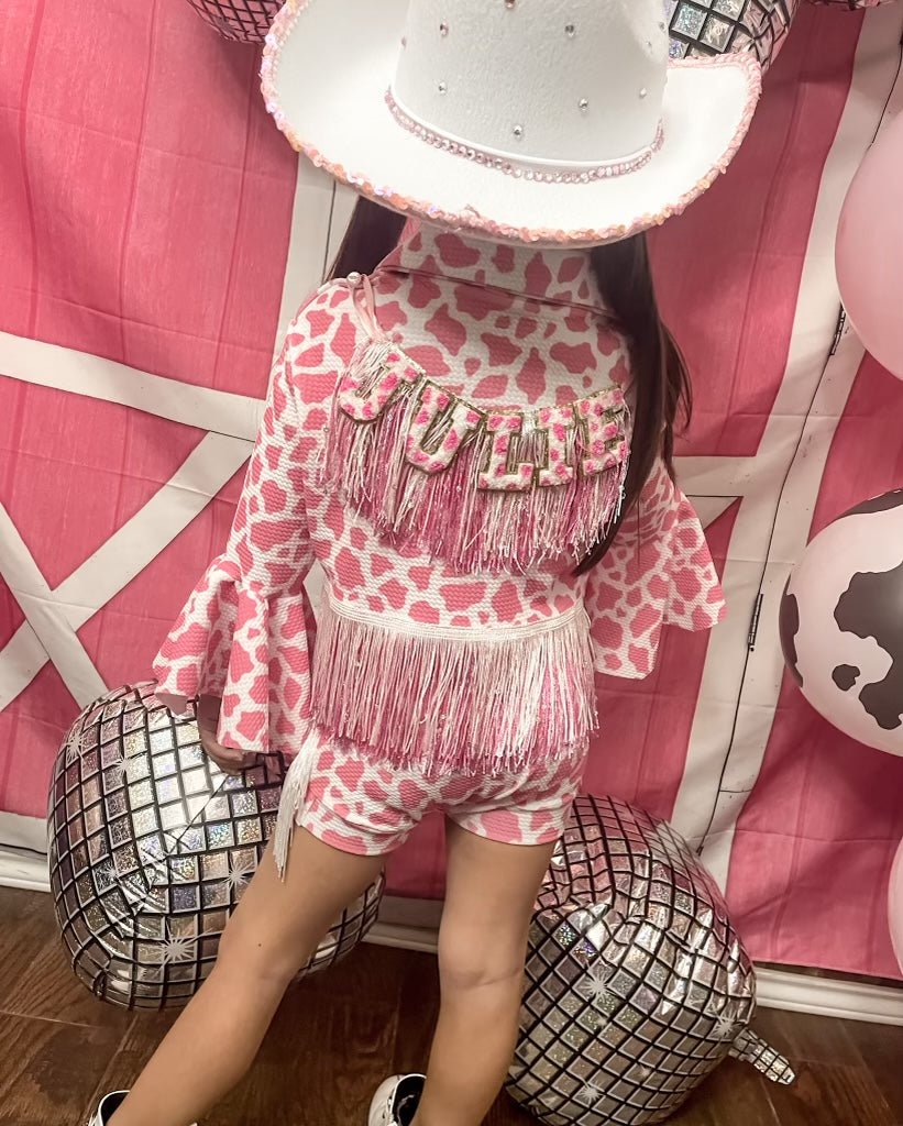 Pink Cow Print Outfit – Lyla Rae's Boutique