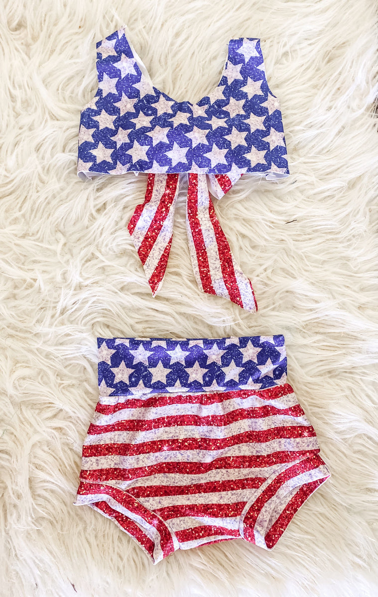 American Girl Glitter Baby Swimsuit – Lyla Rae’s Boutique