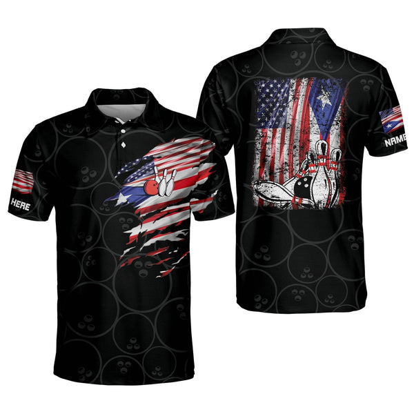 Lasfour Men's Custom Bowling Shirts Near Me, Crazy Bowling Shirts Polo ...