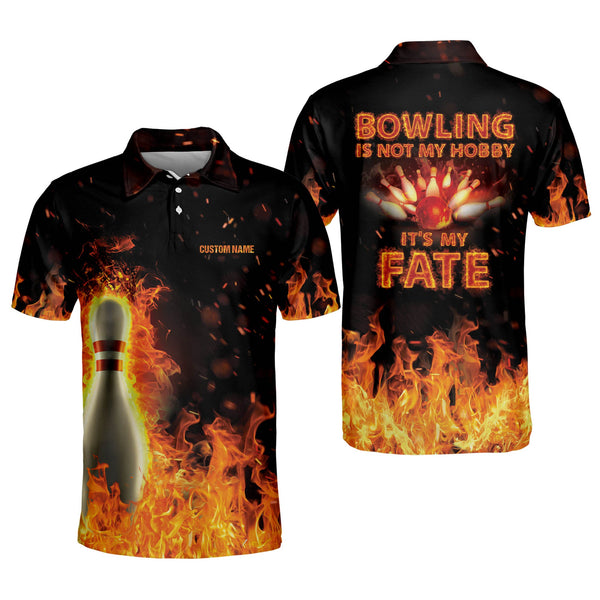Lasfour Personalized Flame Bowling Shirts For Men Funny, Bowling Is Not ...