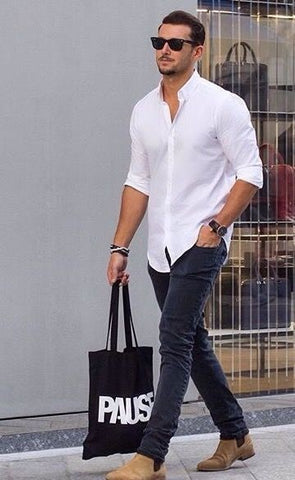 Chemise blanche pour homme