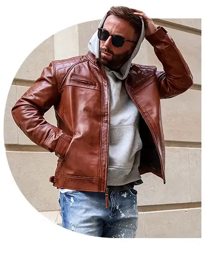 Men's Declan Racer Leather Jacket