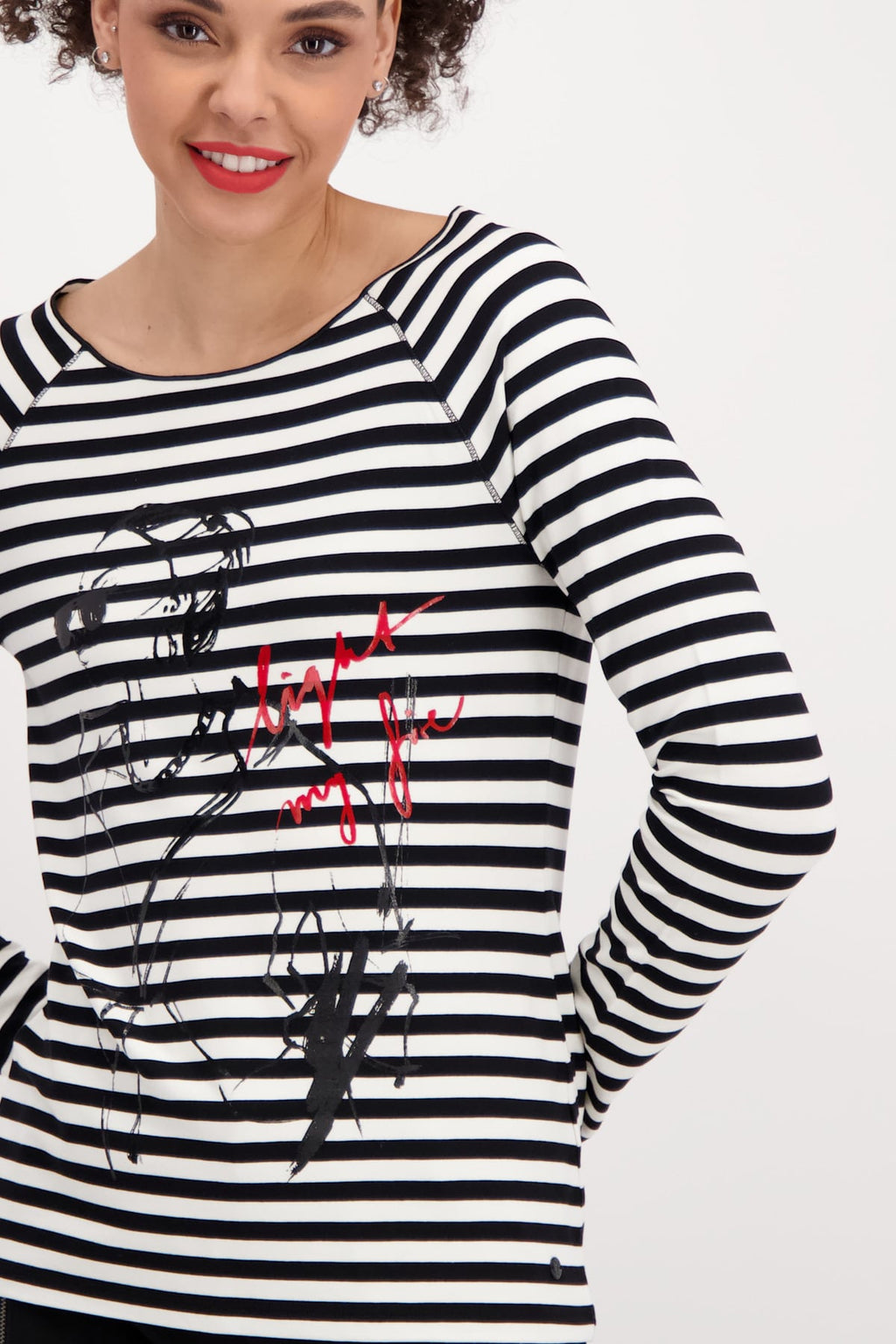 STRIPES BLOUSE WITH MONARI – Dickinson Elaine SHIRT GALLON