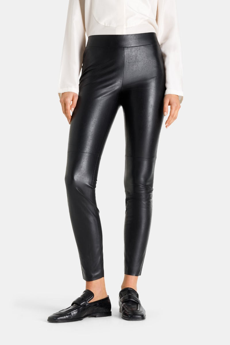 MARC AUREL BIKER PANT MADE OF VEGAN FAUX LEATHER – Elaine Dickinson