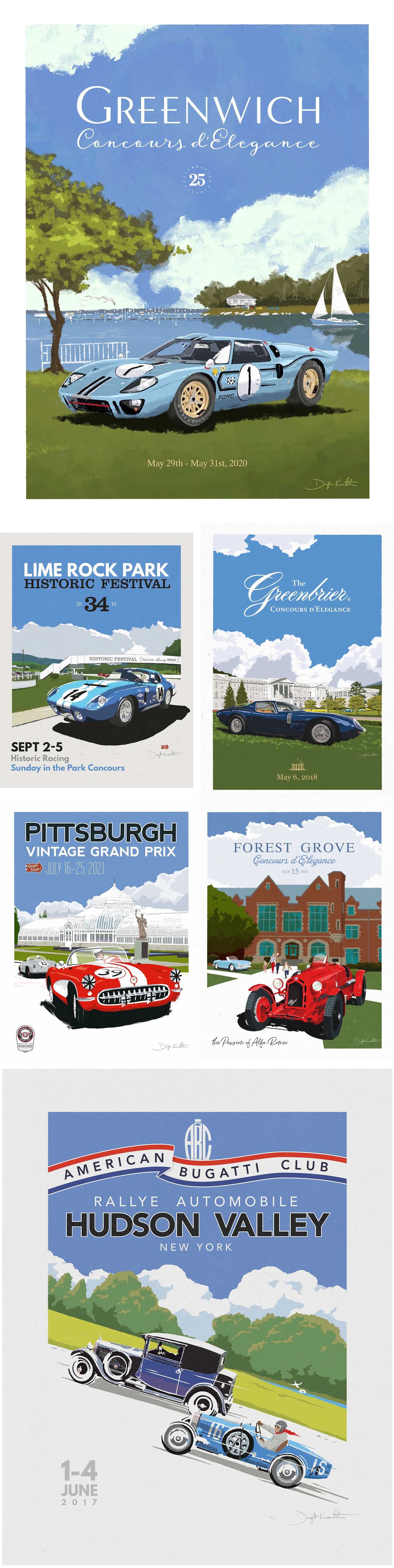 Dwight Knowlton Concours Poster Art 2
