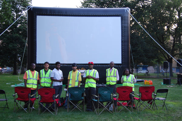 Open Air Cinema Elite Screen. 10 years old. Africa