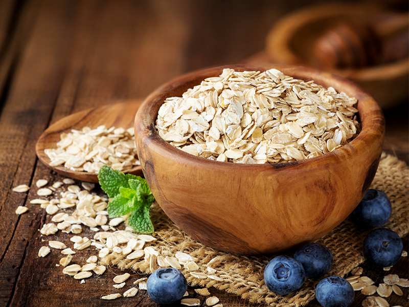 Bowl of oats to bulk up