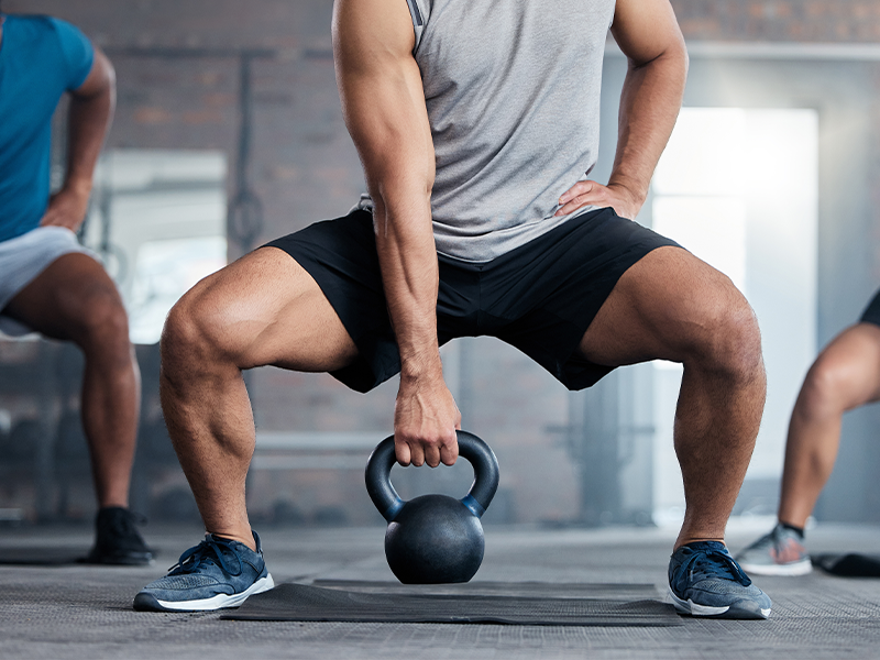 Bulking vs cutting kettlebell squats