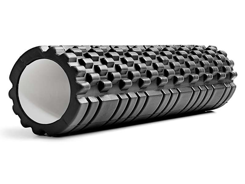 A foam roller can massage tight and sore muscles