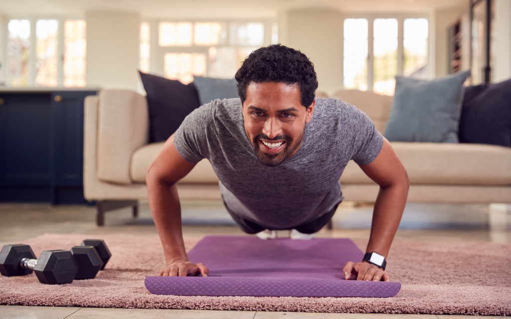 Man doing push ups