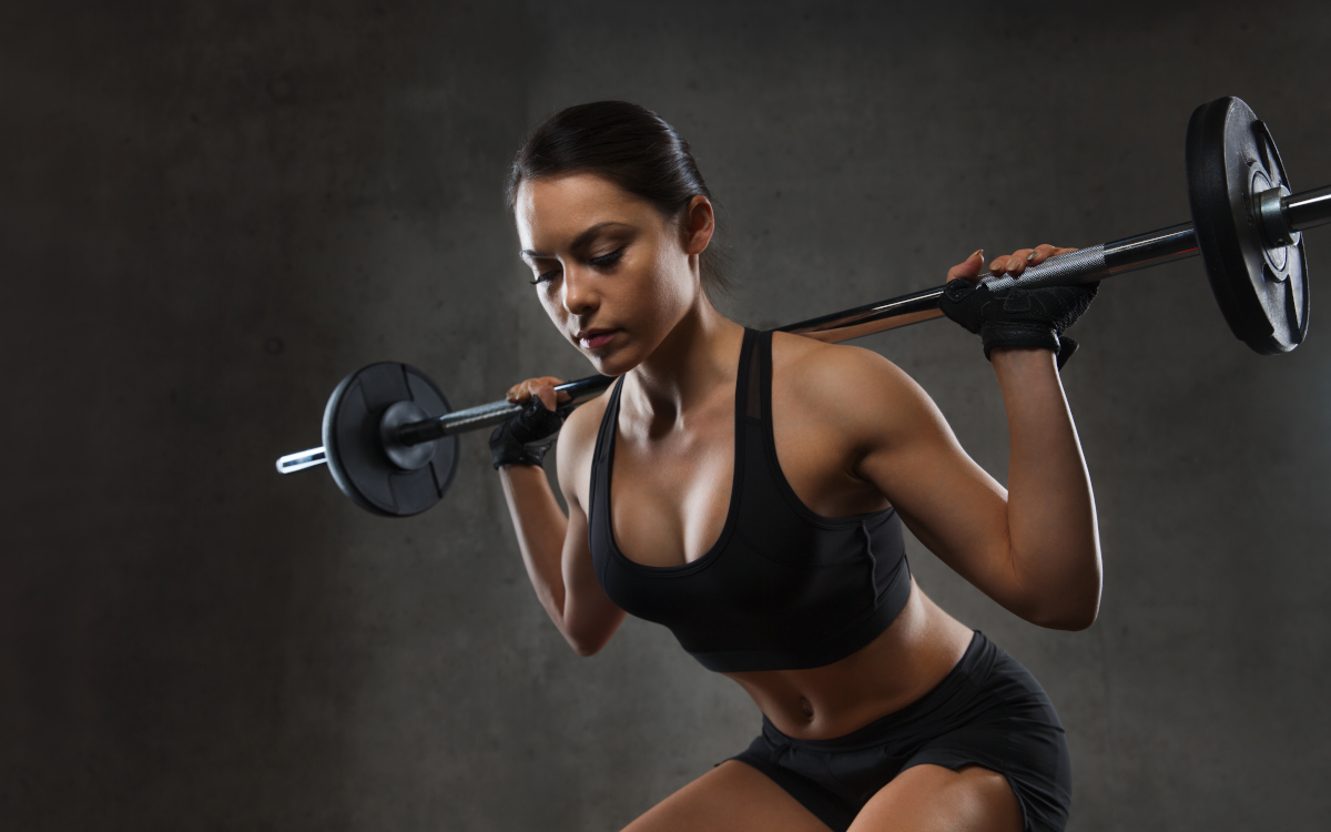 Woman doing squats