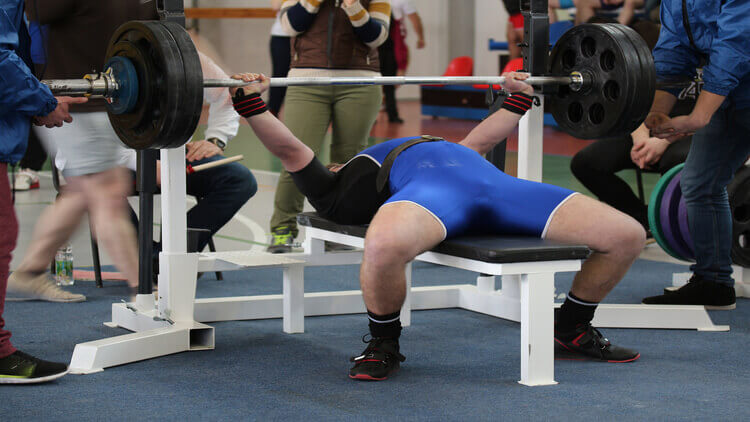 powerlifter in the gym