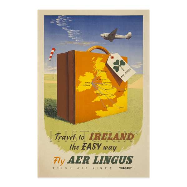 1950 Travel to Ireland the Easy Way Poster Print