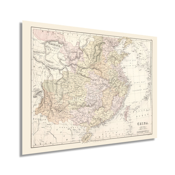 1885 Map of The People's Republic of China