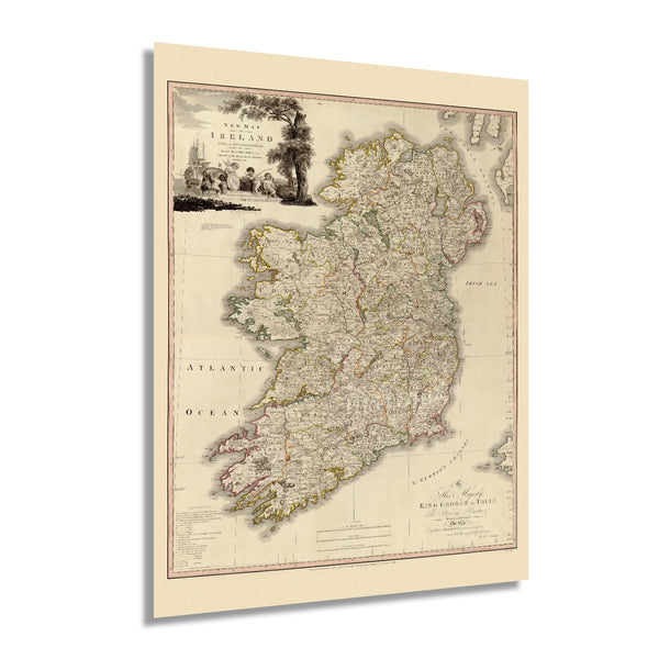 1797 Ireland Map Poster