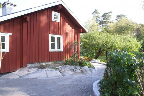 Framsidan med runda linjer