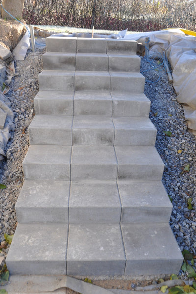 Dagbild - trappa av betongstenar