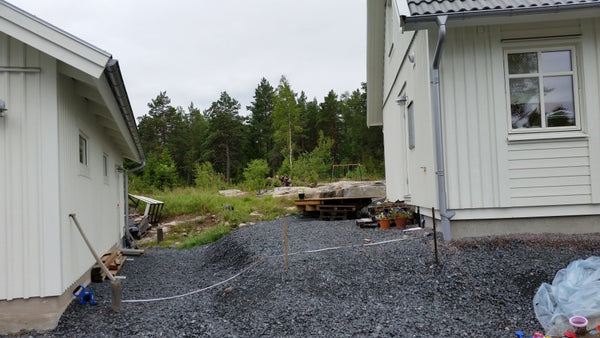 Nivåer mellan garage och hus