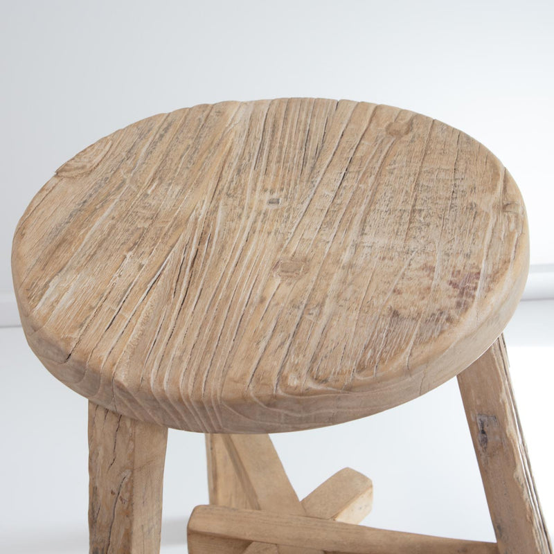 timber side table stool