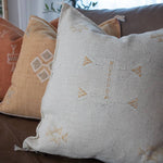 cactus silk cushions on couch
